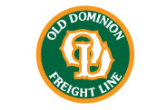 Emblem of Old Dominion Freight Line featuring the initials ODFL in white and orange, framed by a green circle with an orange border. The words OLD DOMINION FREIGHT LINE and Freight Agent Program are prominently displayed in white around the circle.