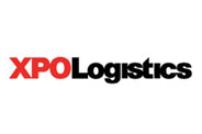 Logo of T Force Freight XPO Logistics featuring the text XPO in bold red letters and Logistics in black letters against a pristine white background.
